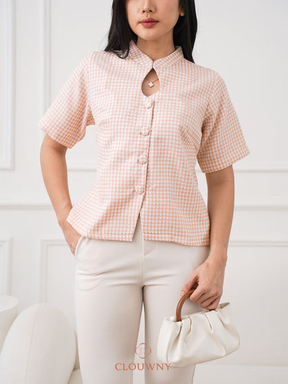 Dinar Button Top - Pink
