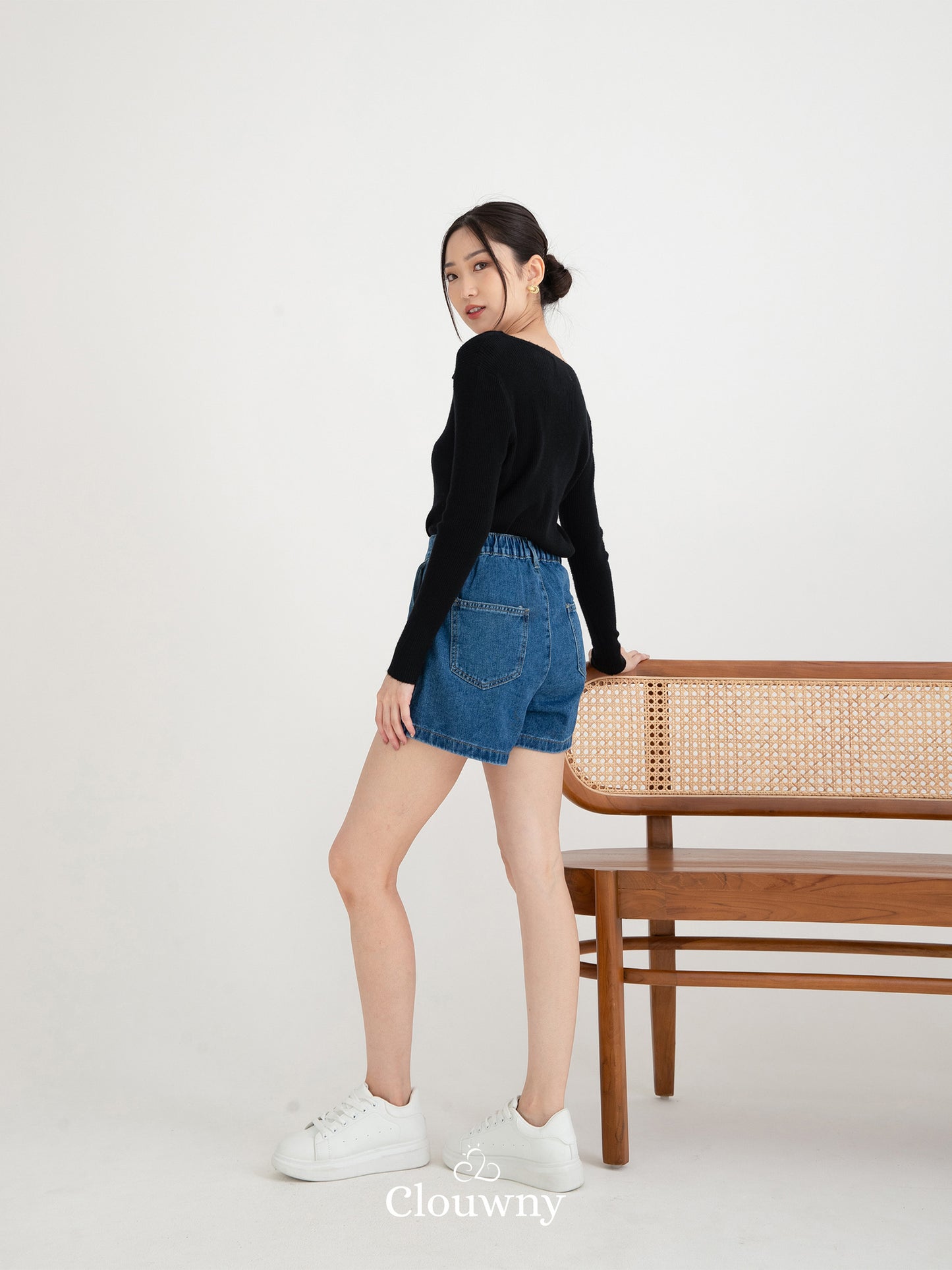 Plush Pocket Short Pants - Dark Blue