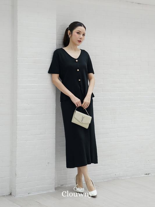 Isabel Knit Set - Black