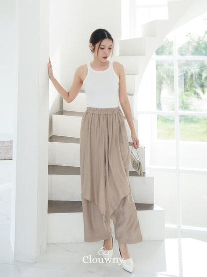 Mia Layer Cullotes - Light Khaki