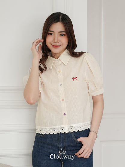 Rana Cotton Blouse - Baby Yellow