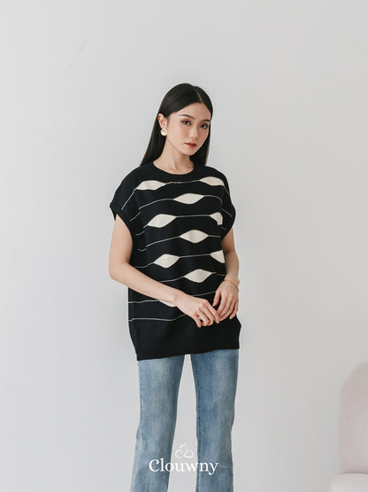 Filly Knit Top Black