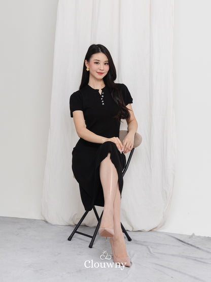 Konsta Knit Dress - Black