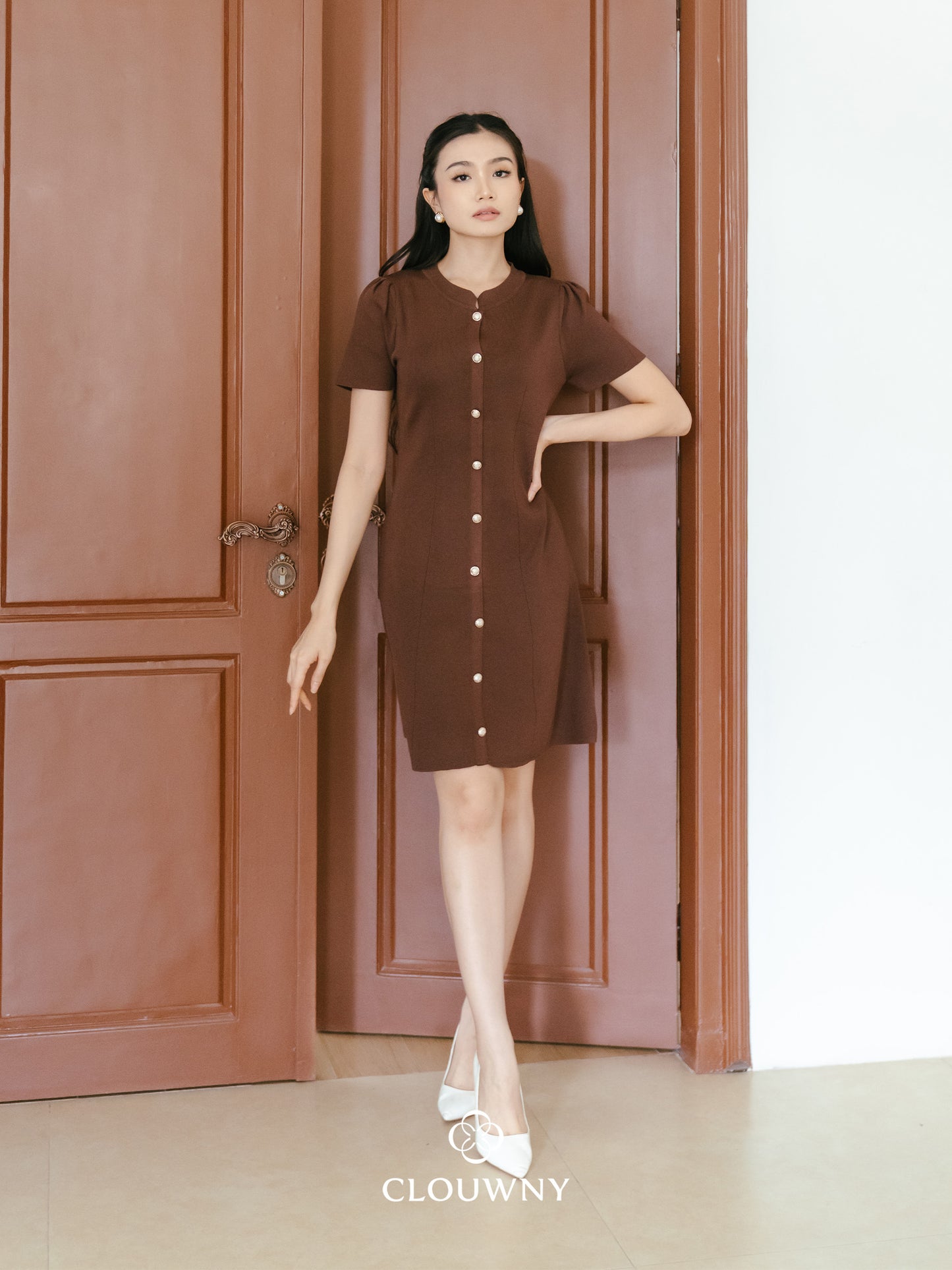 Lily Shanghai Dress - Coffee