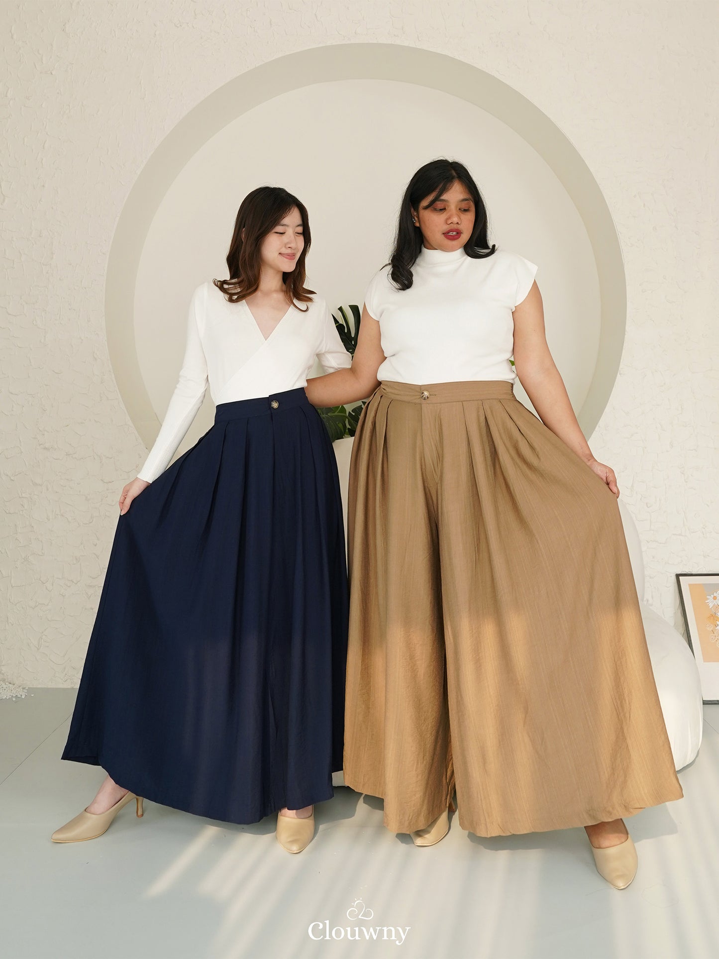 Yuni Cullotes Pants - Navy