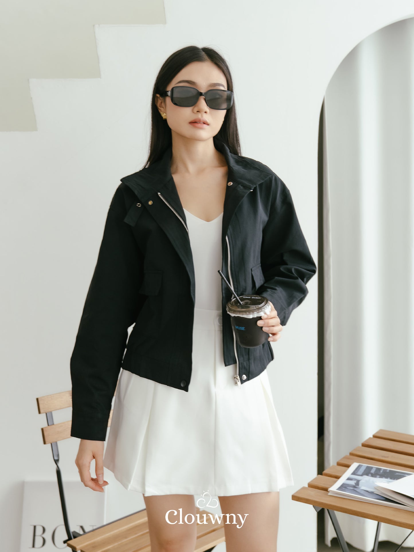 Glinda Pocket Jacket - Black