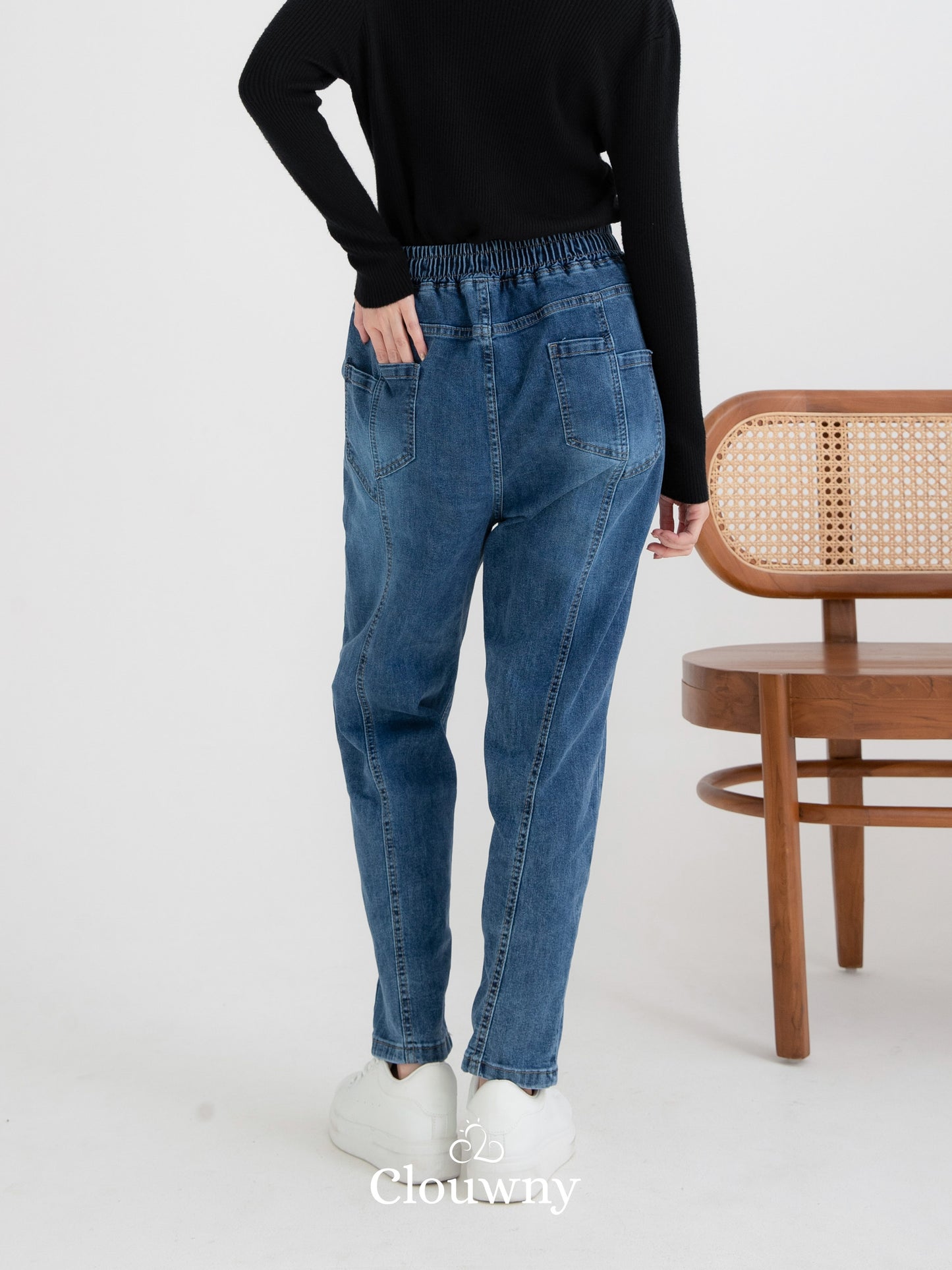 Ace Baggy Denim Pants - Dark Blue