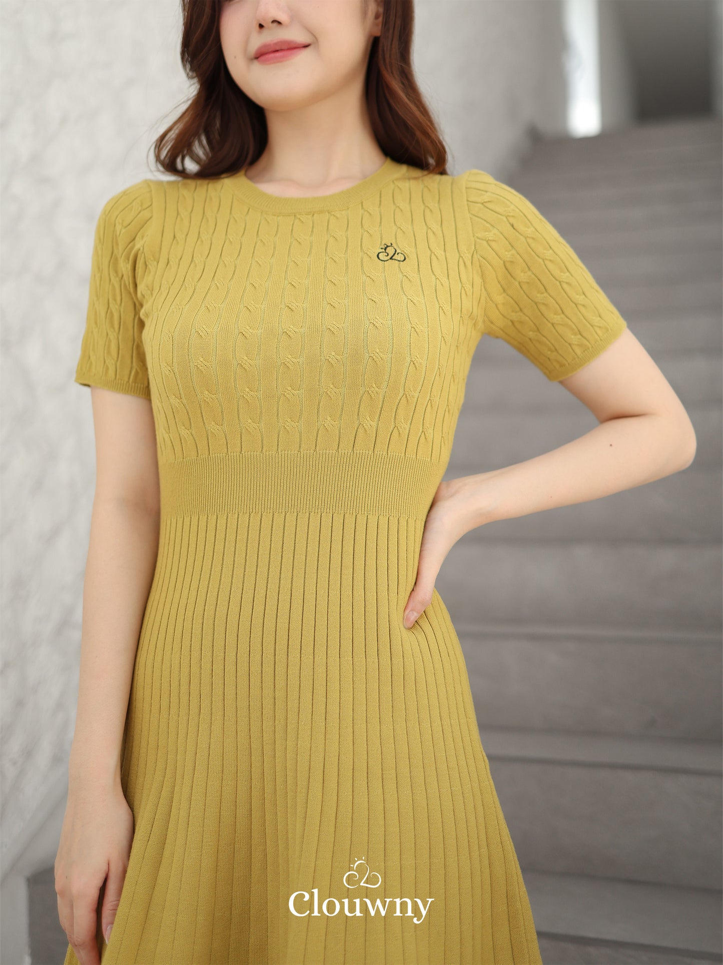 Kansa Knit Dress - Lime