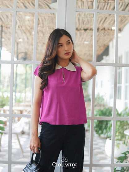 Haven Knitt Top - Fuchsia