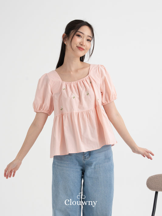 Daisy Flower Top - Pink