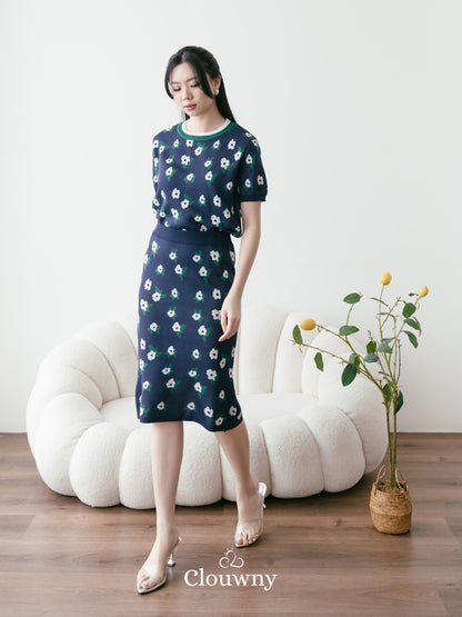 Sakura Knit Set - Navy