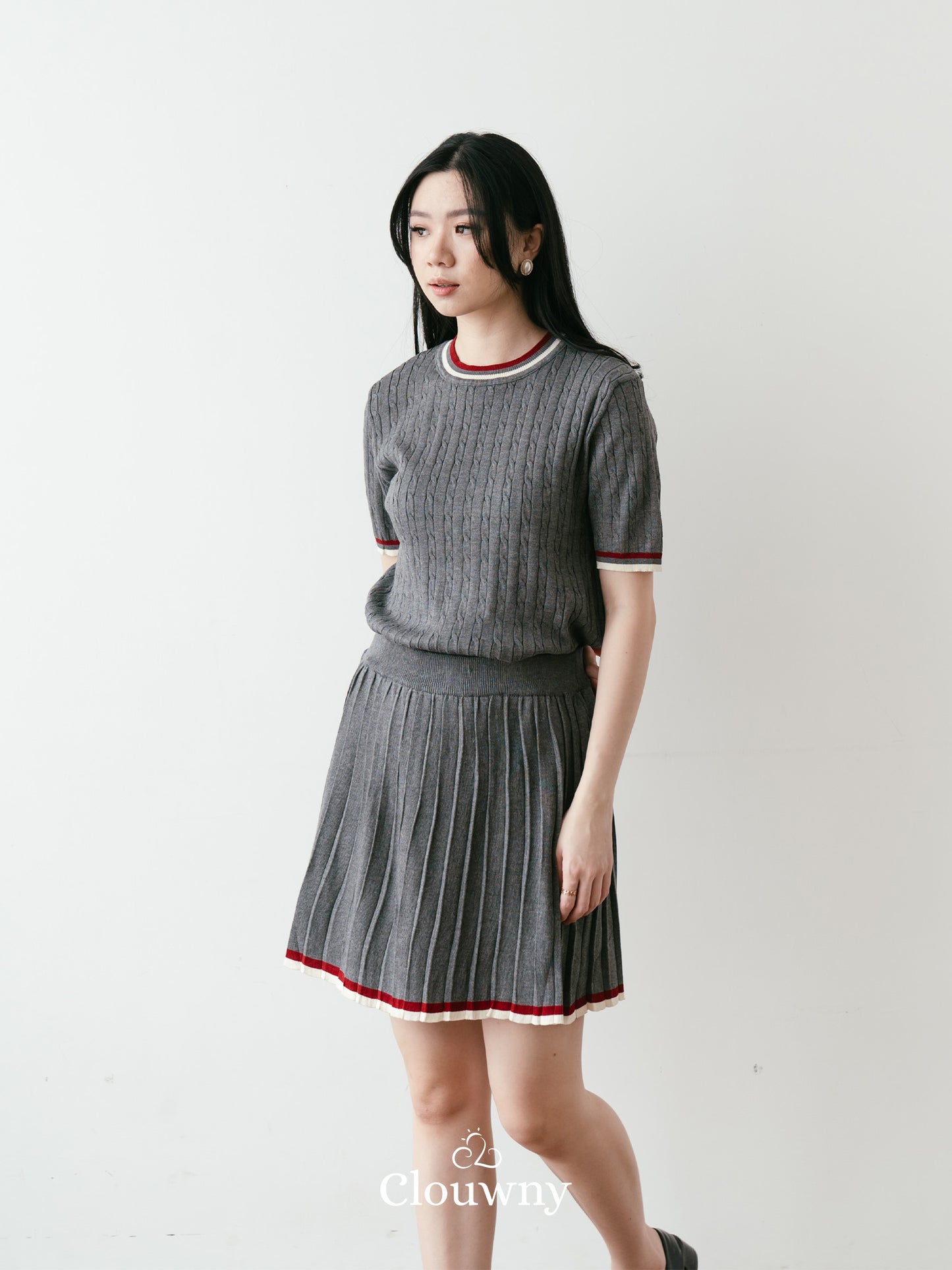 Duffy Knit Set - Grey