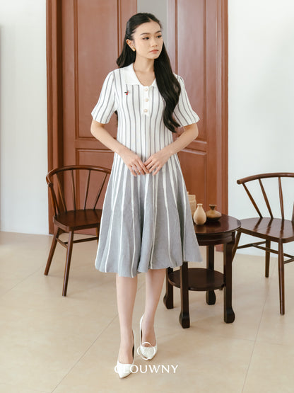 Maryn Gradient Dress - White