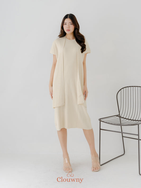 Noona Dress Knitt - Broken White