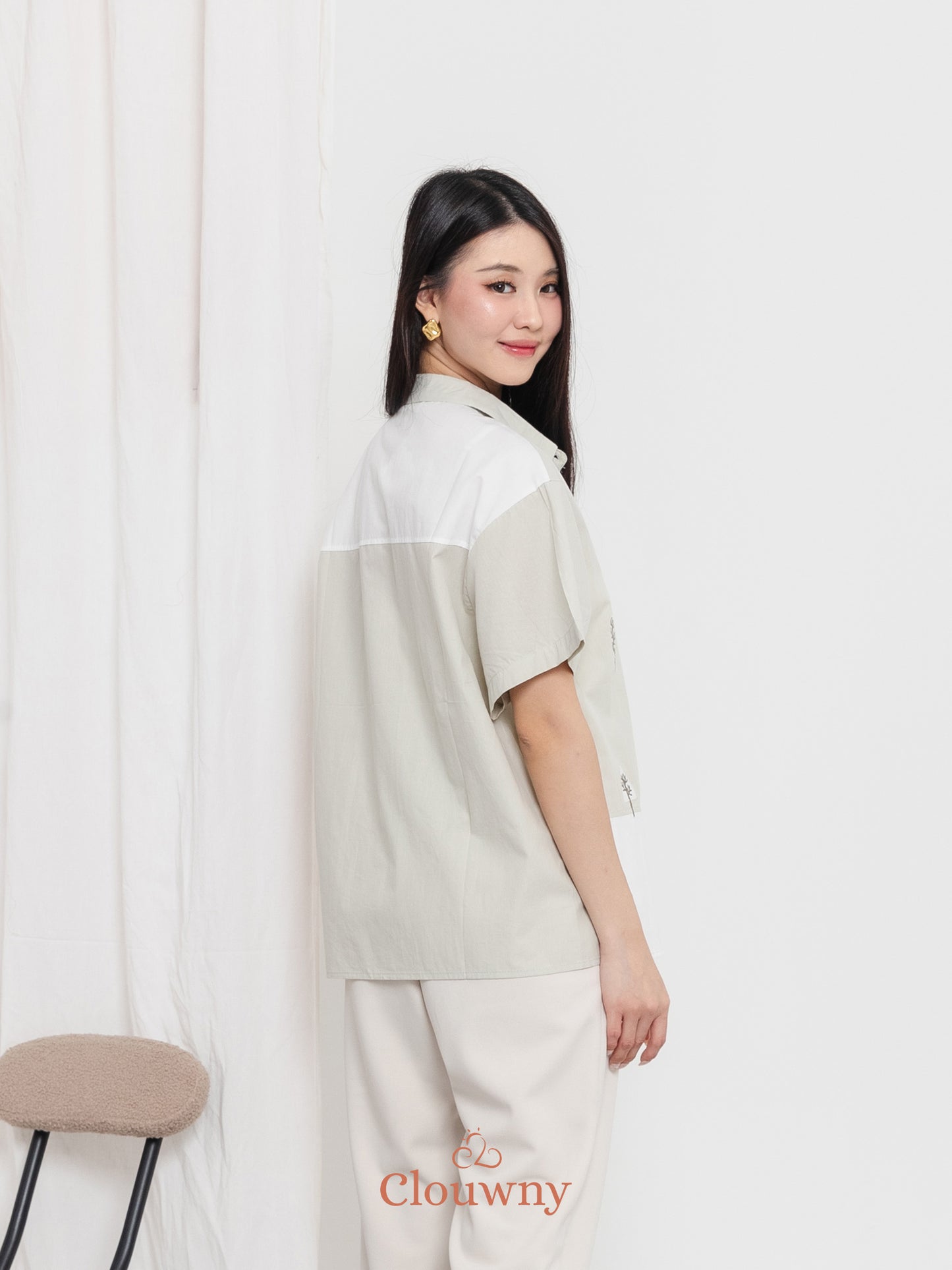Yolka Cotton Shirt - Mint