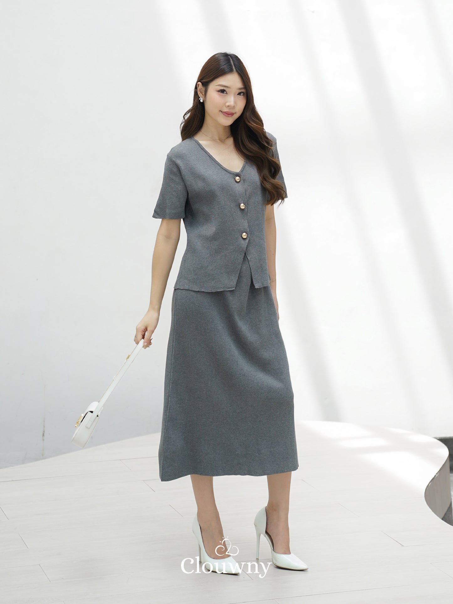 Isabel Knit Set - Grey