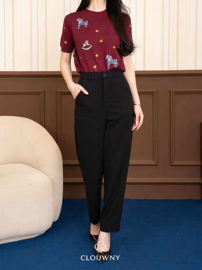 Egin Office Pants - Black