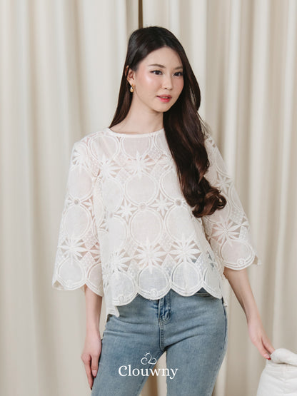 Rosini Lace Blouse - Cream