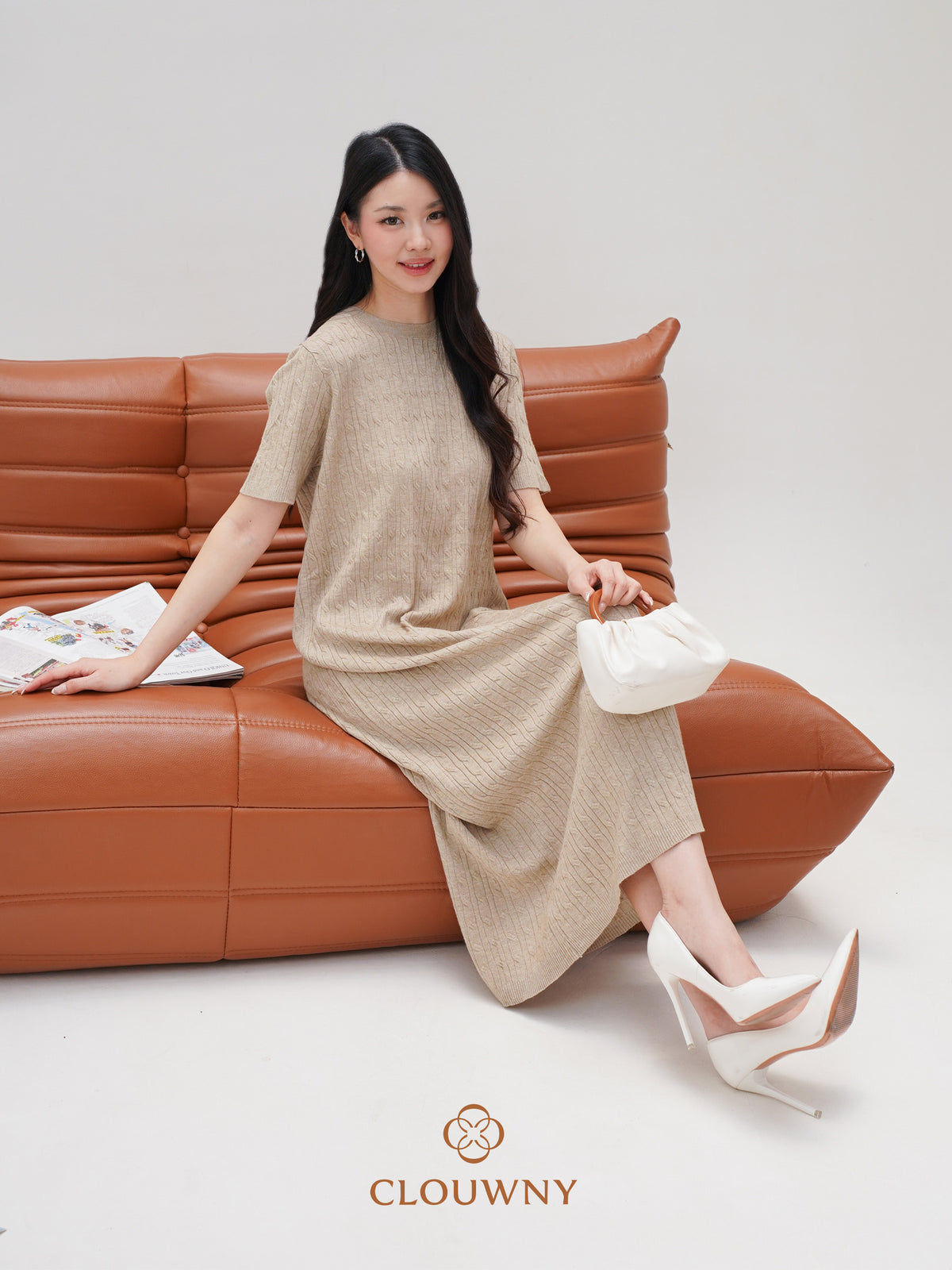 Jorji Basic Knit Dress - Khaki