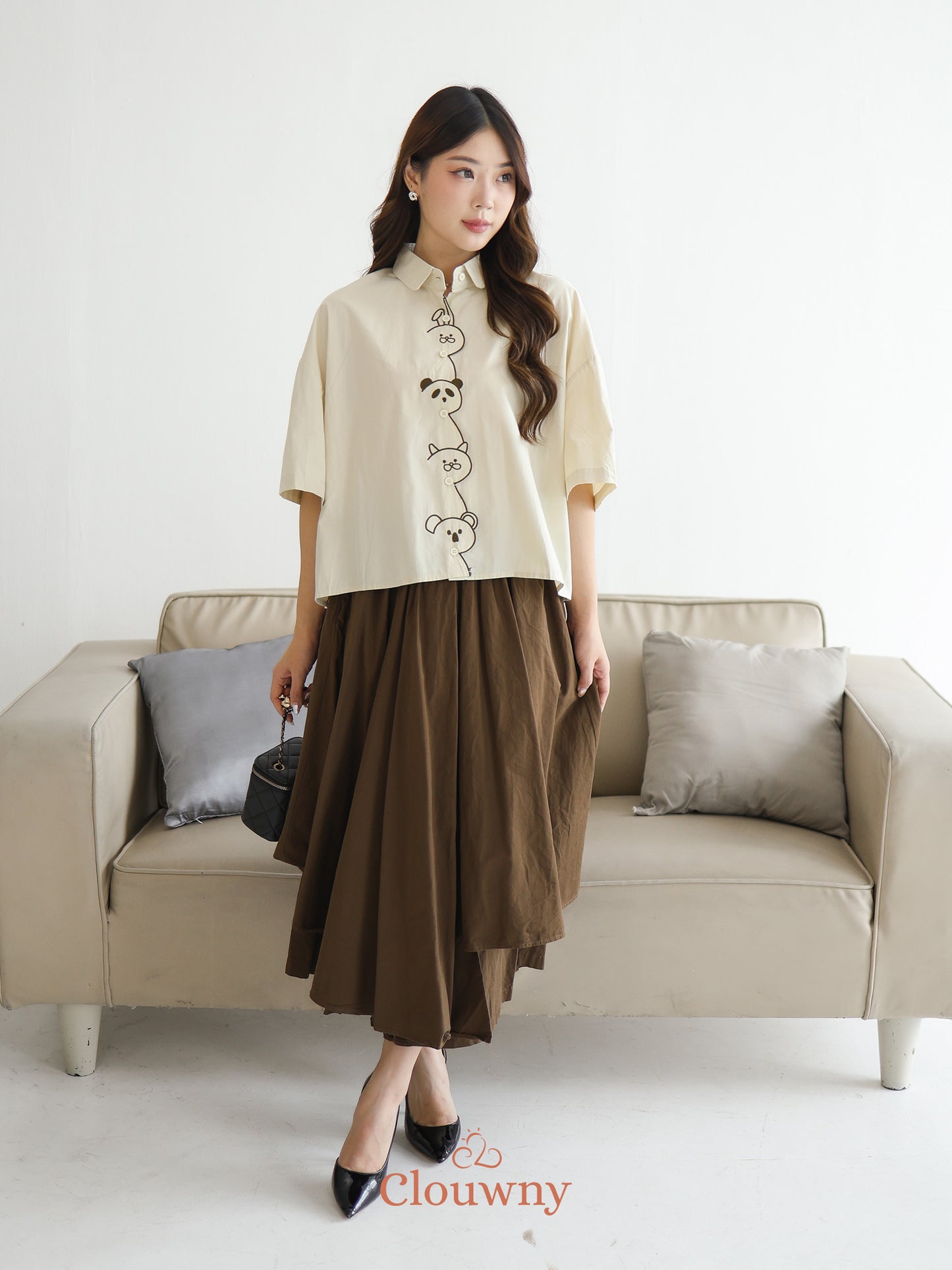 Racita Layer Pants  - Coffee