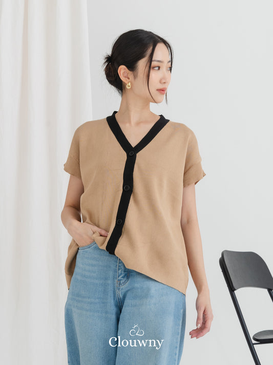 Monica Knit Top - Khaki