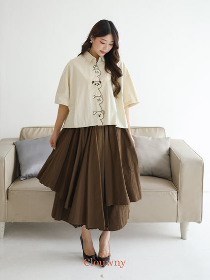 Friends Cotton Shirt - Yellow