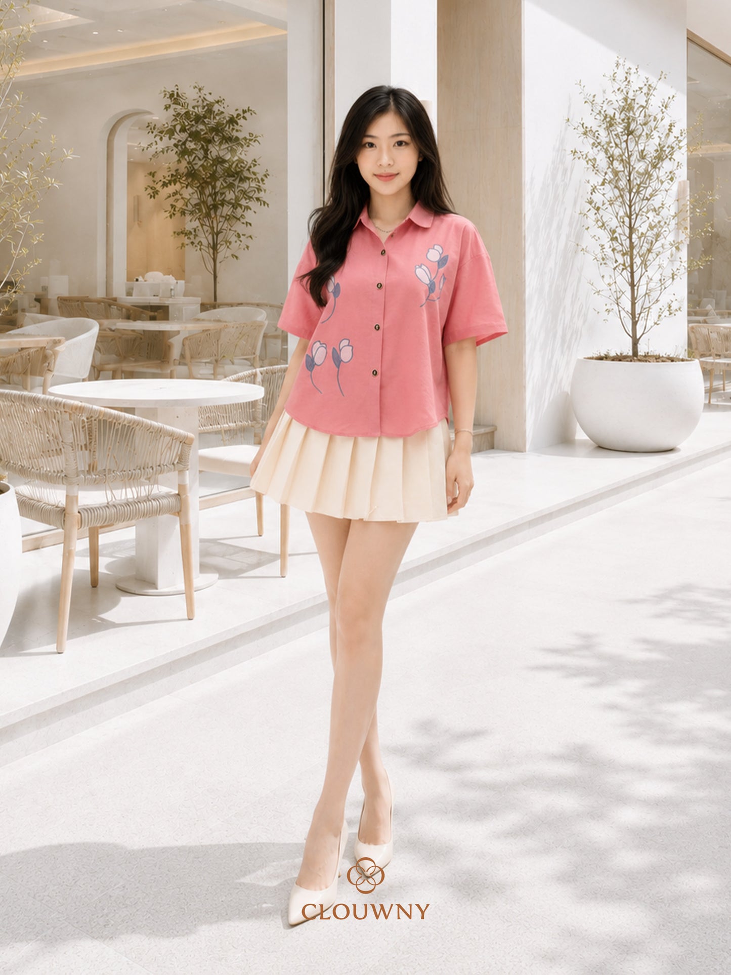 Carson Collar Shirt - Pink
