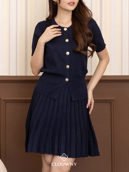 Sofia Button Set - Navy