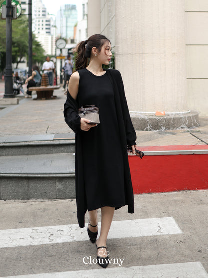 Tatiana Knit Outer - Black