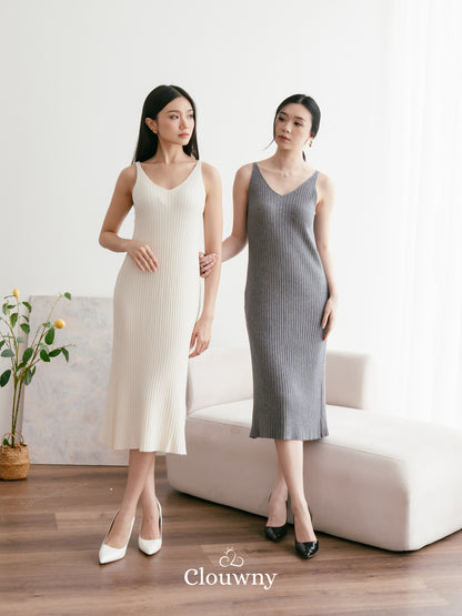 Hikari Knit Dress - Grey