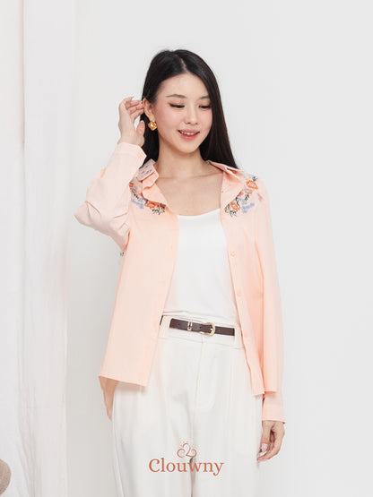 Daria Cotton Shirt - Peach