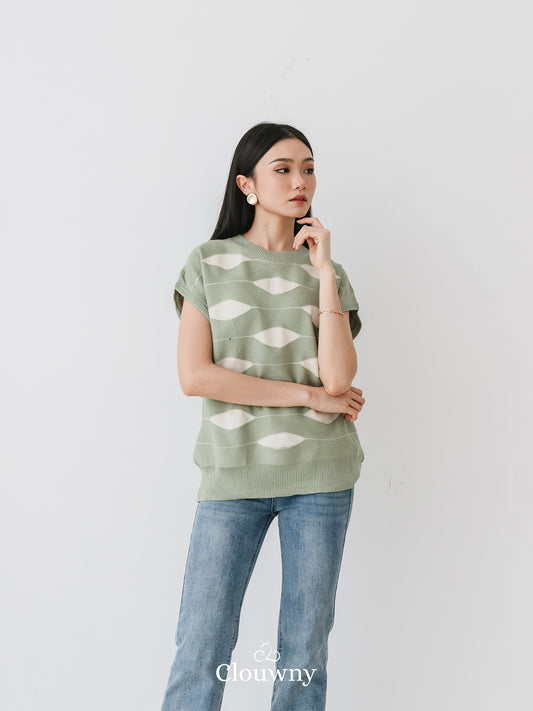 Filly Knitt Top Sage Green