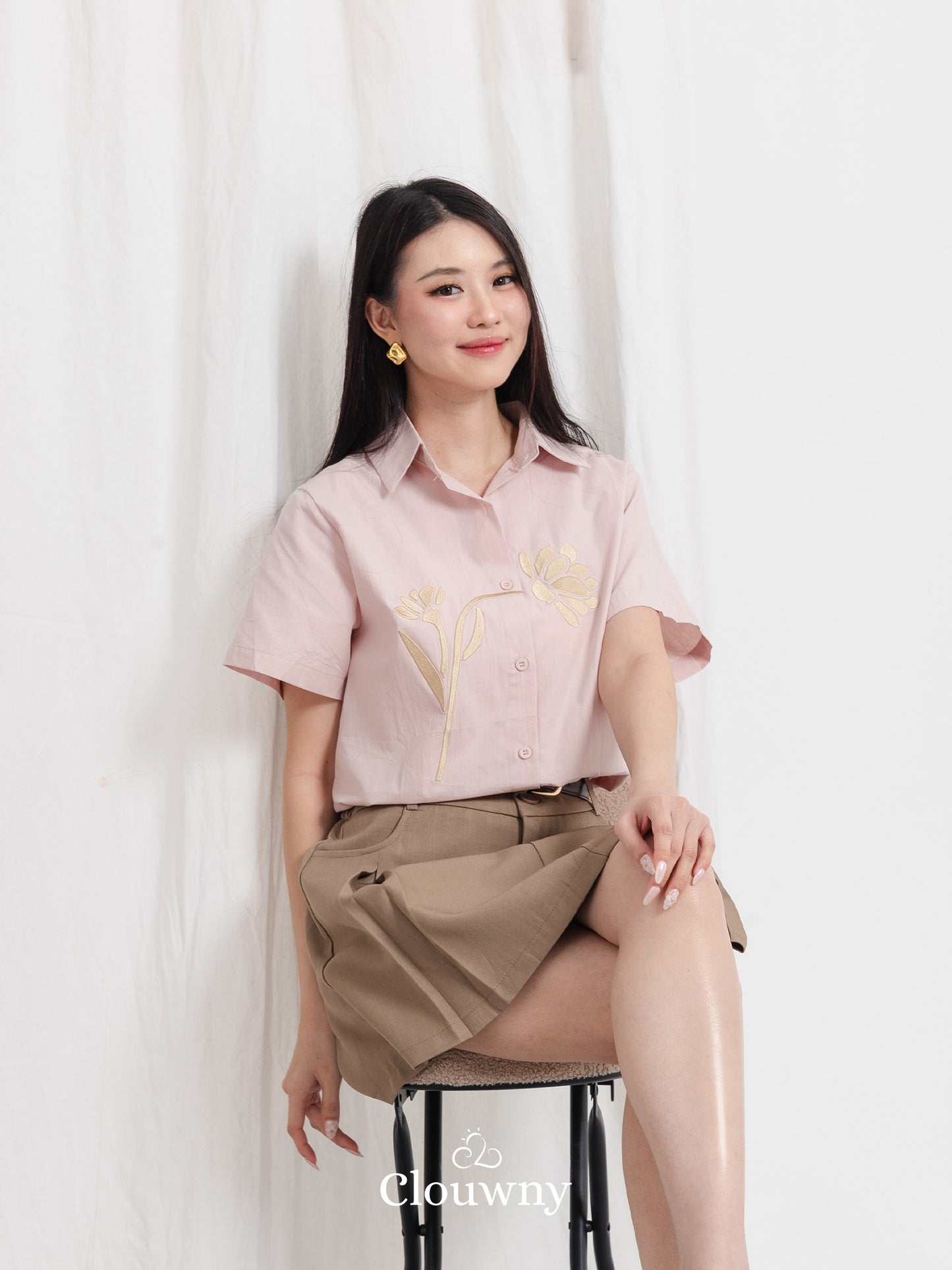 Hova Cotton Shirt - Pink