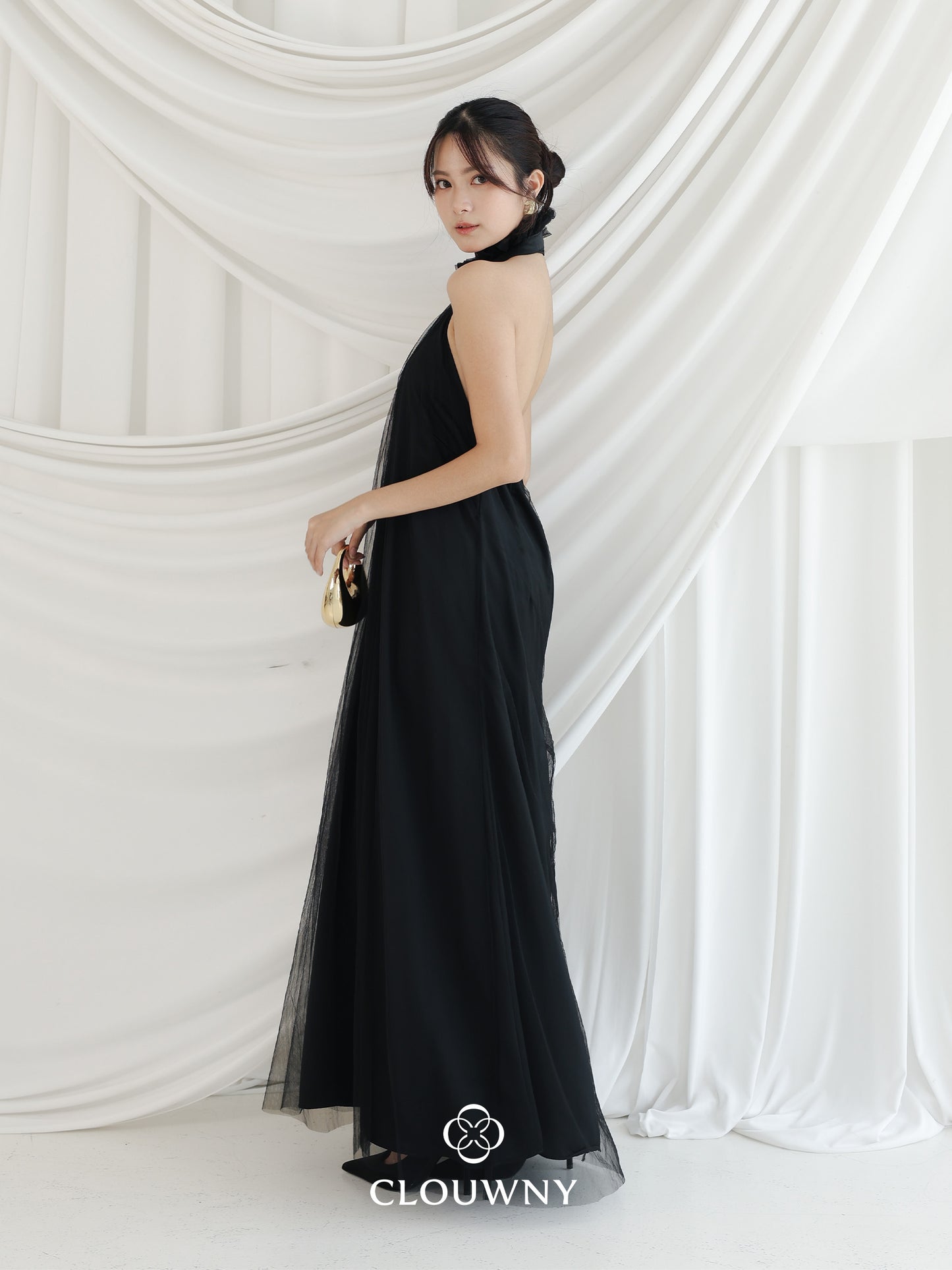 Sharon Halter Tulle Dress - Black