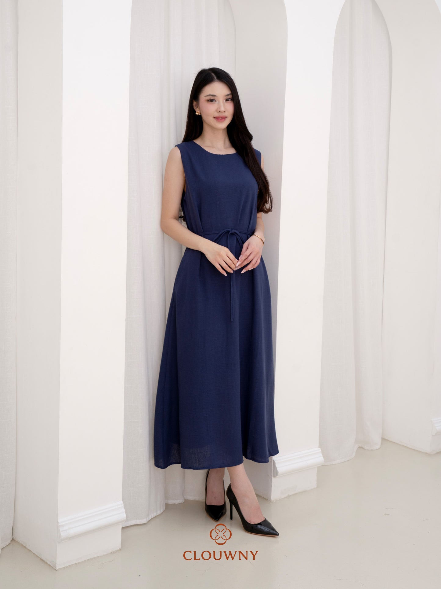 Barla Loose Dress - Navy