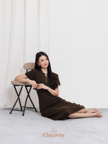 Konsta Knit Dress - Coffee