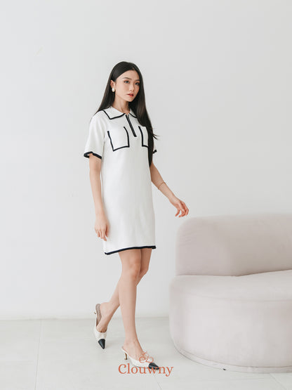 Bruna Pocket Dress - White