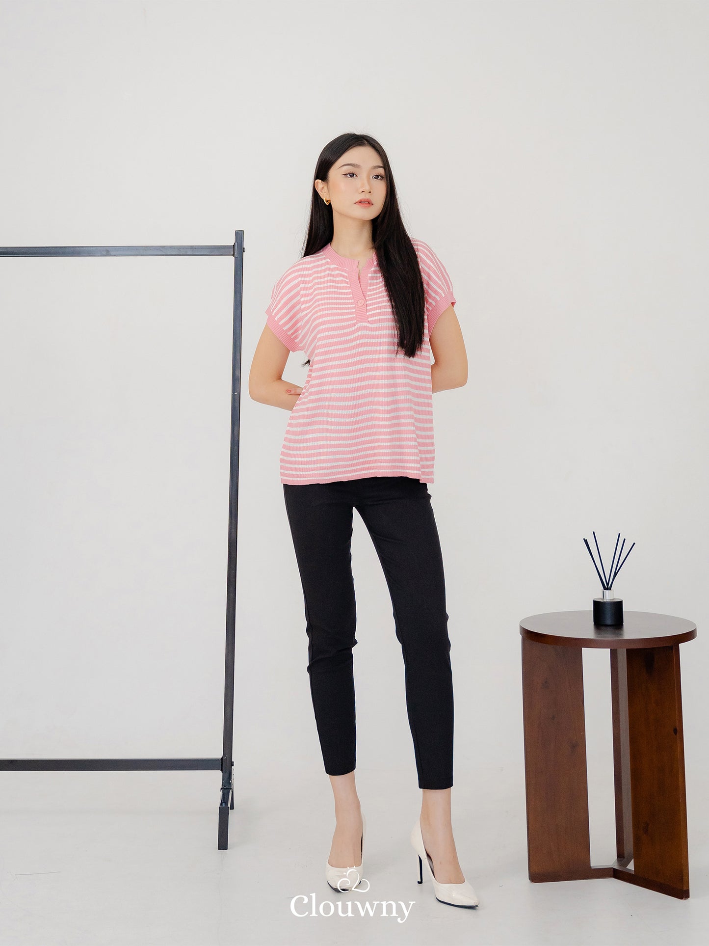 Molly Stripes Top - Pink