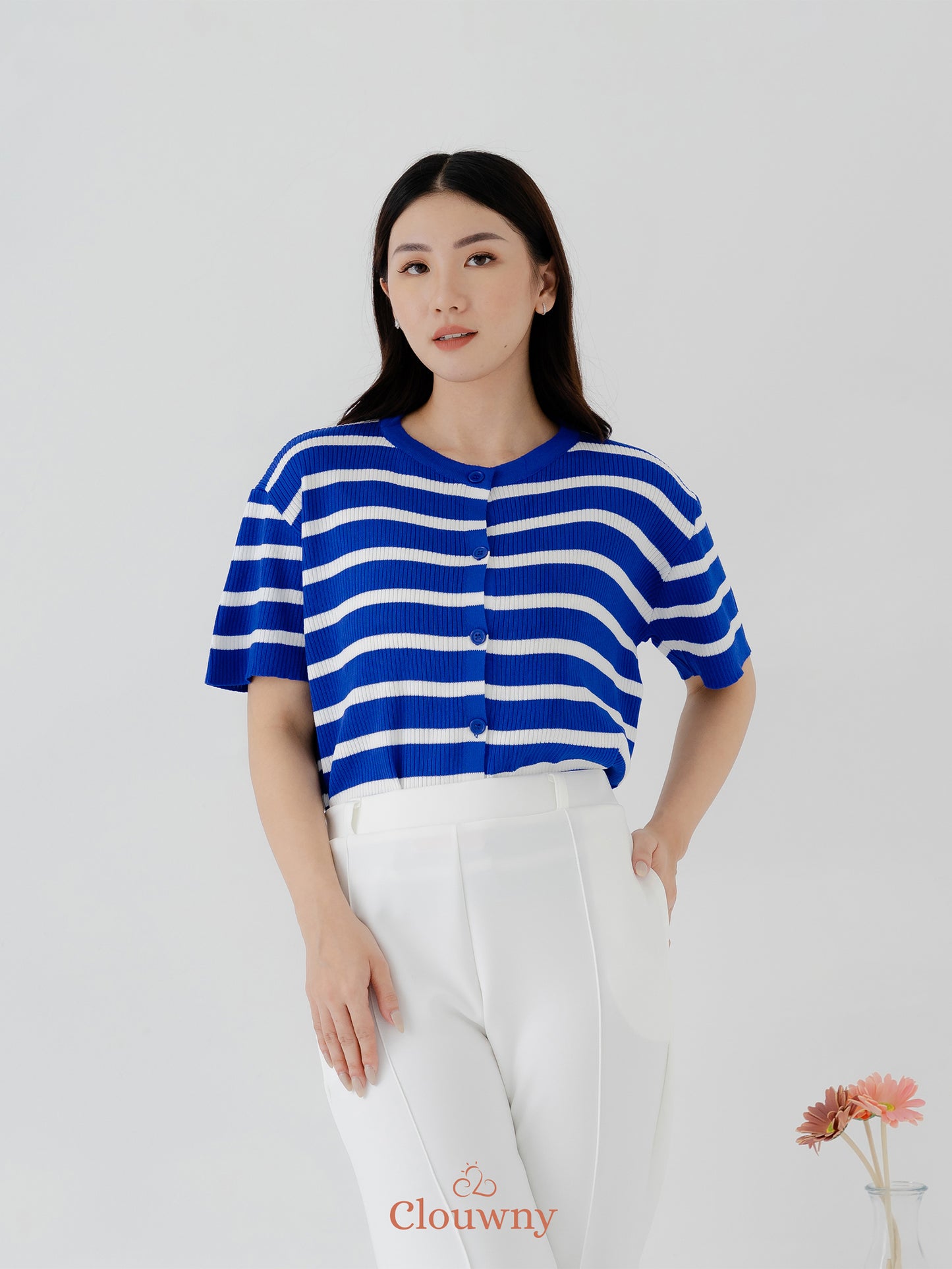 Romance Stripes Top - Blue