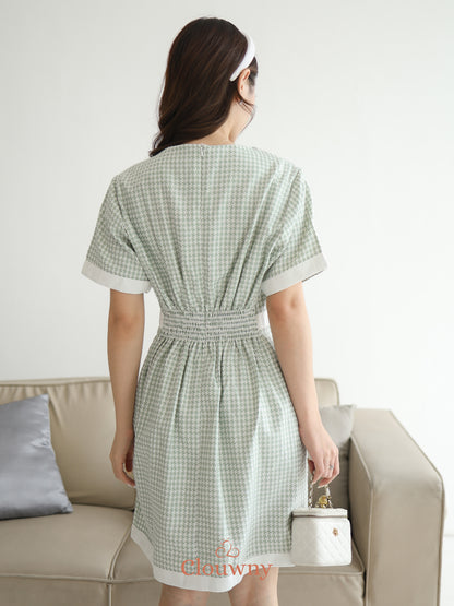 Prita Mini List Dress - Green