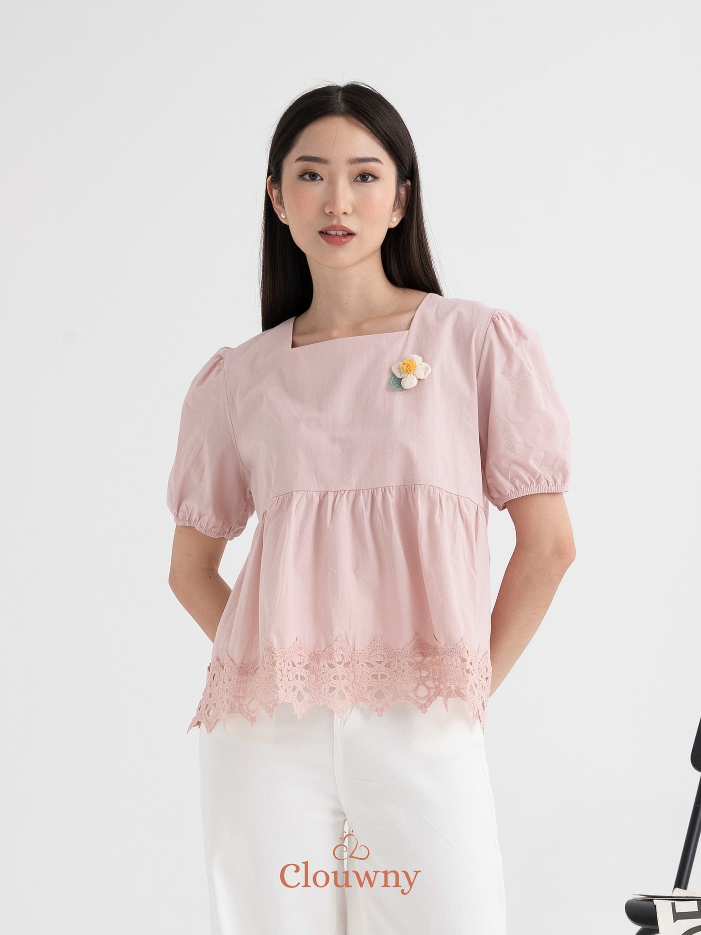 Clara Baby Doll Top - Pink