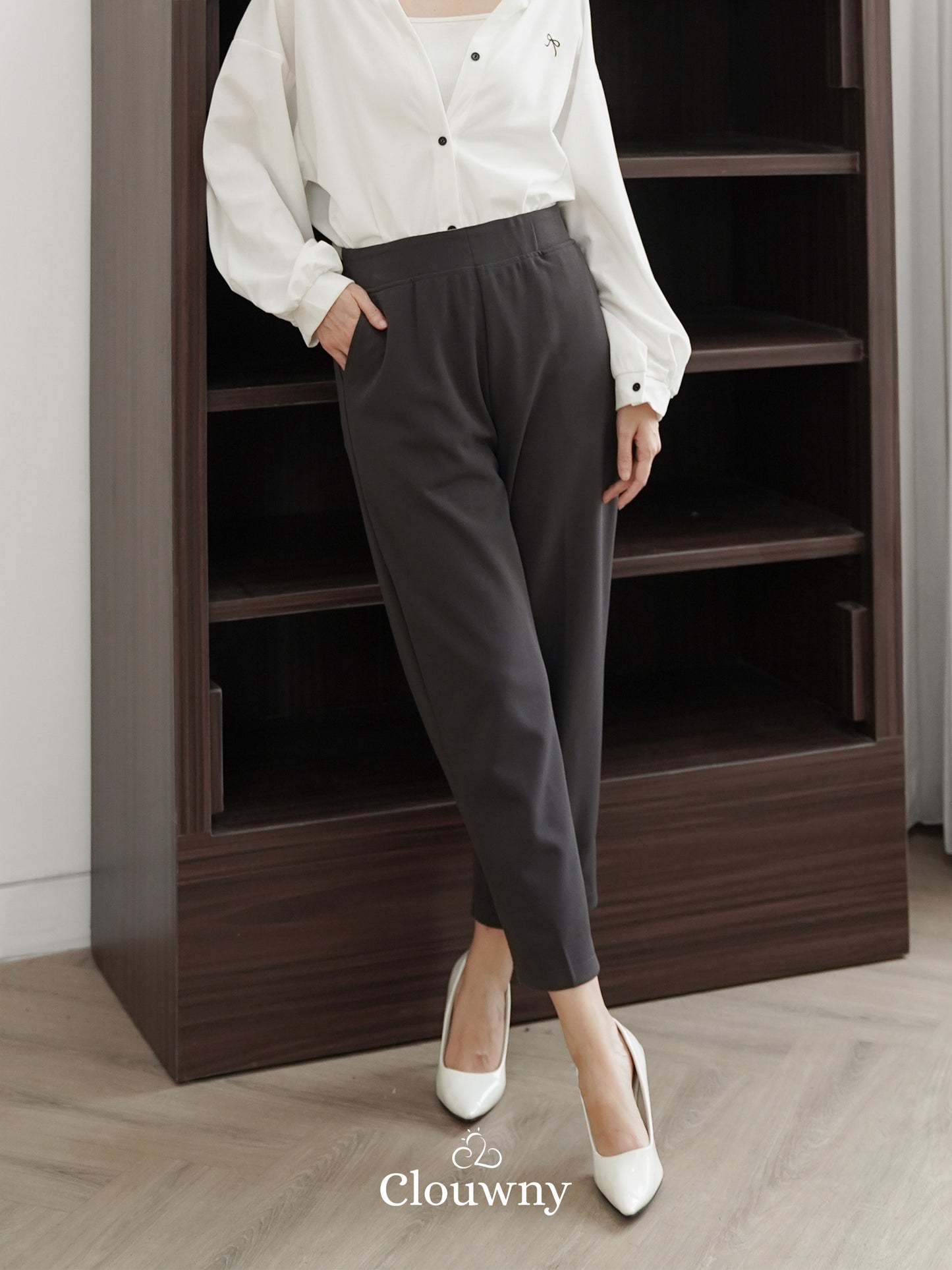 Tori Pocket Pants - Dark Grey