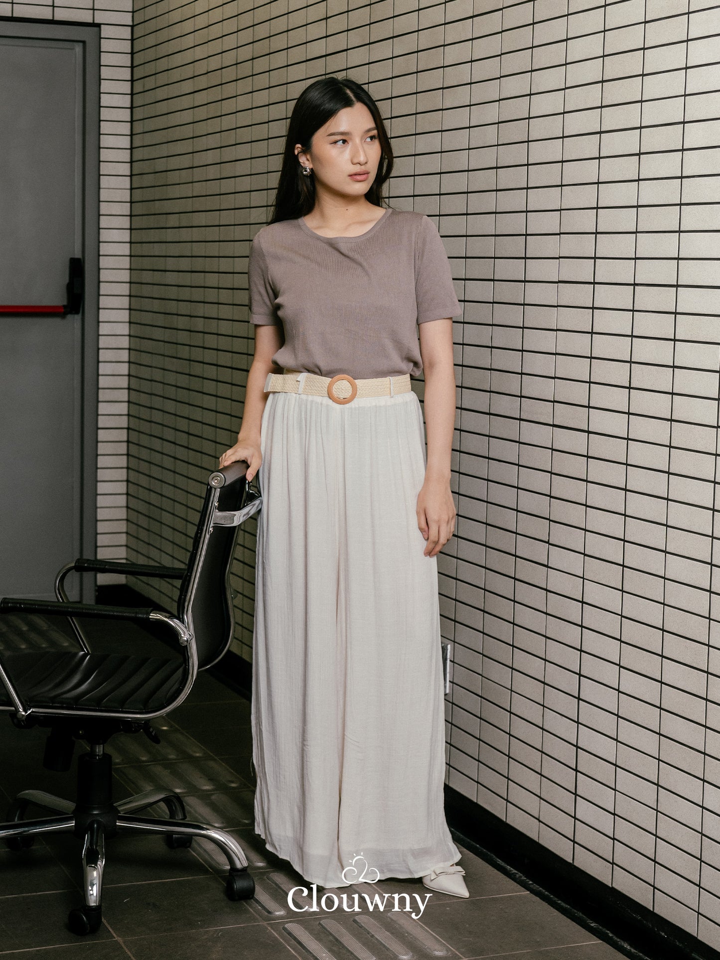 Adel Cullotes Pants - Broken White