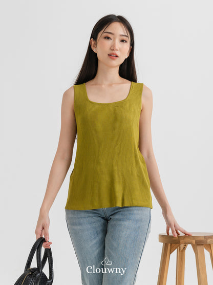 Dovi Knit Tanktop - Green