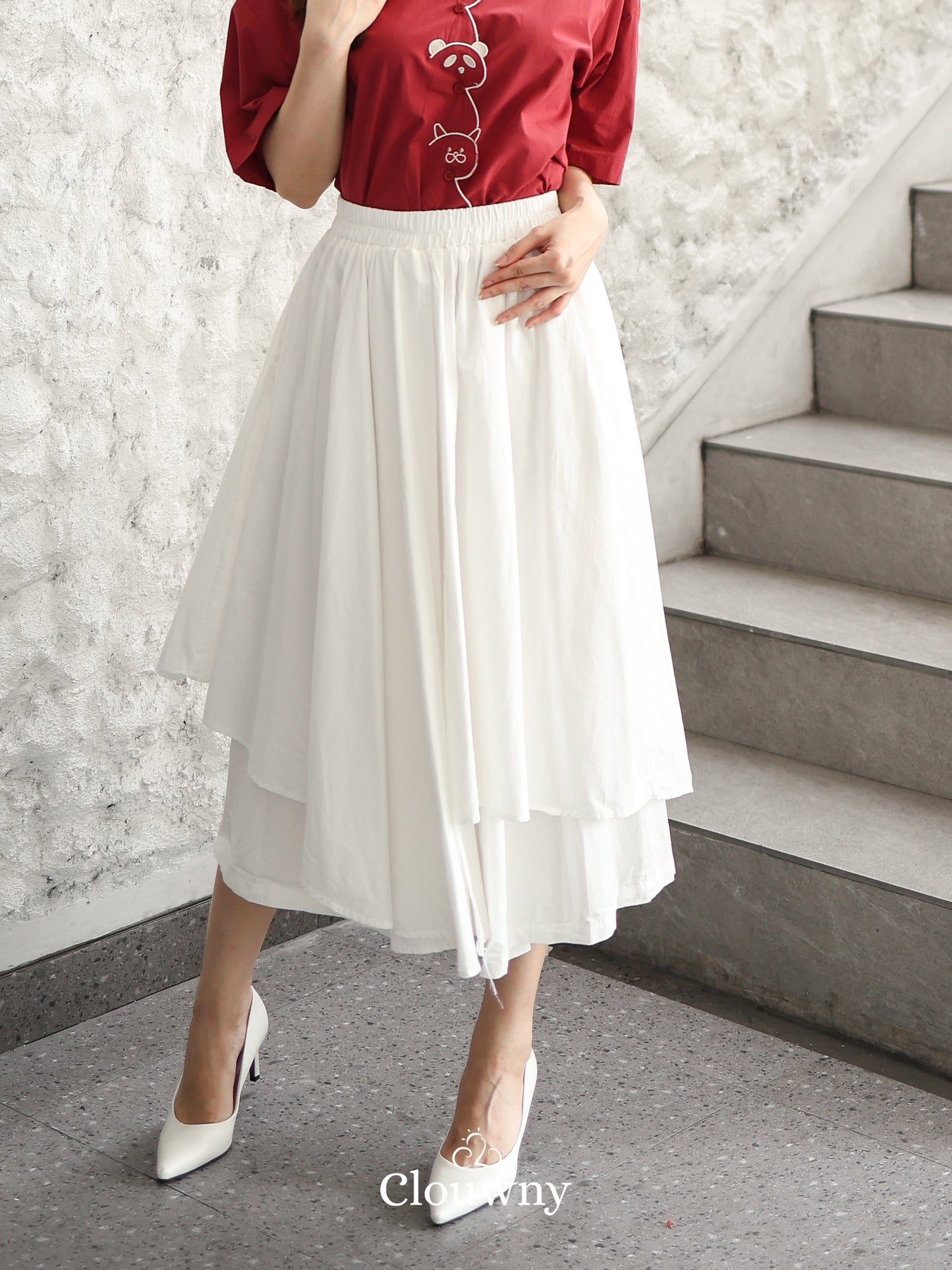 Racita Layer Pants - White