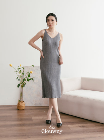 Hikari Knit Dress - Grey