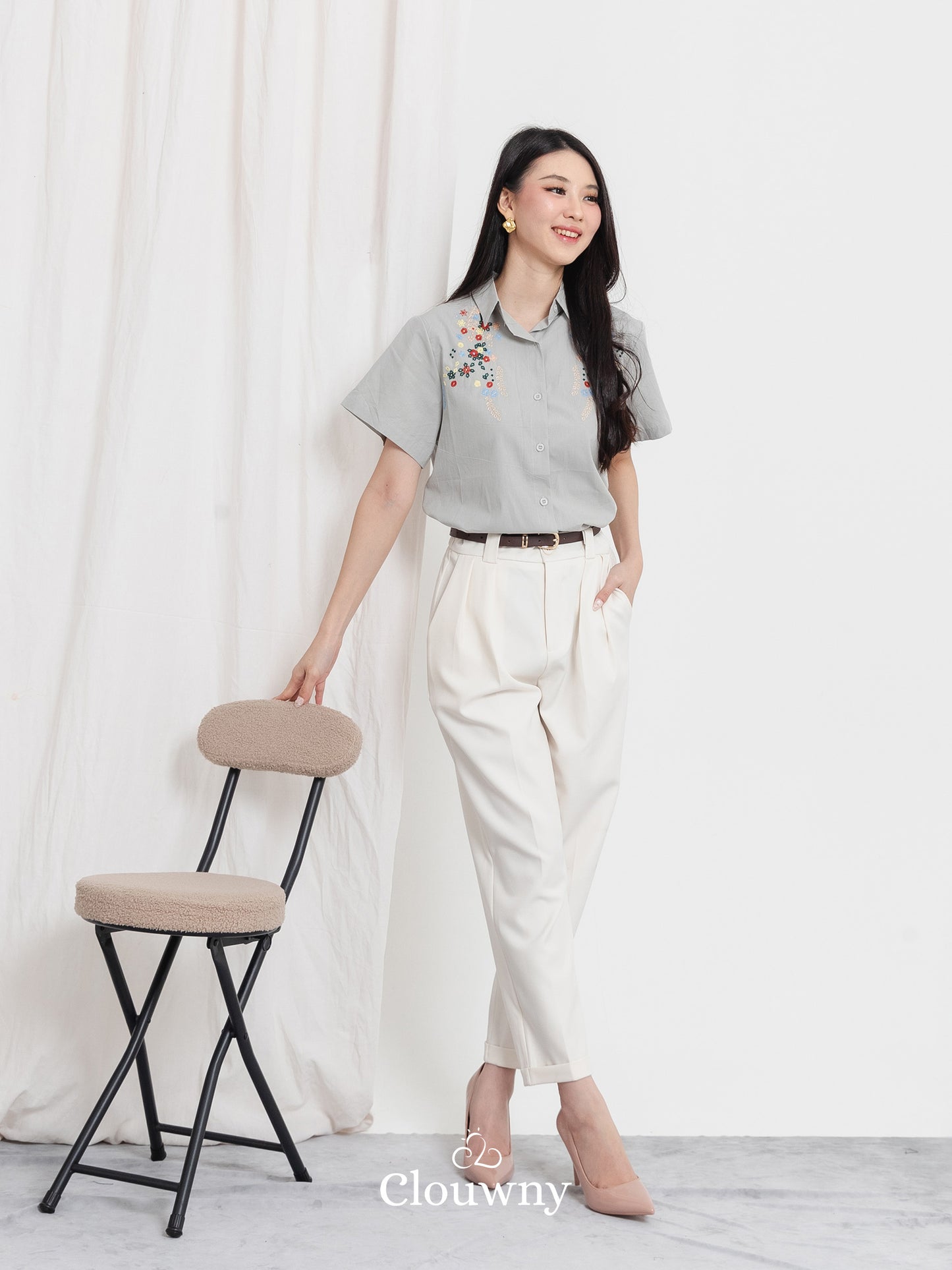 Patra Cotton Shirt - Sage Green