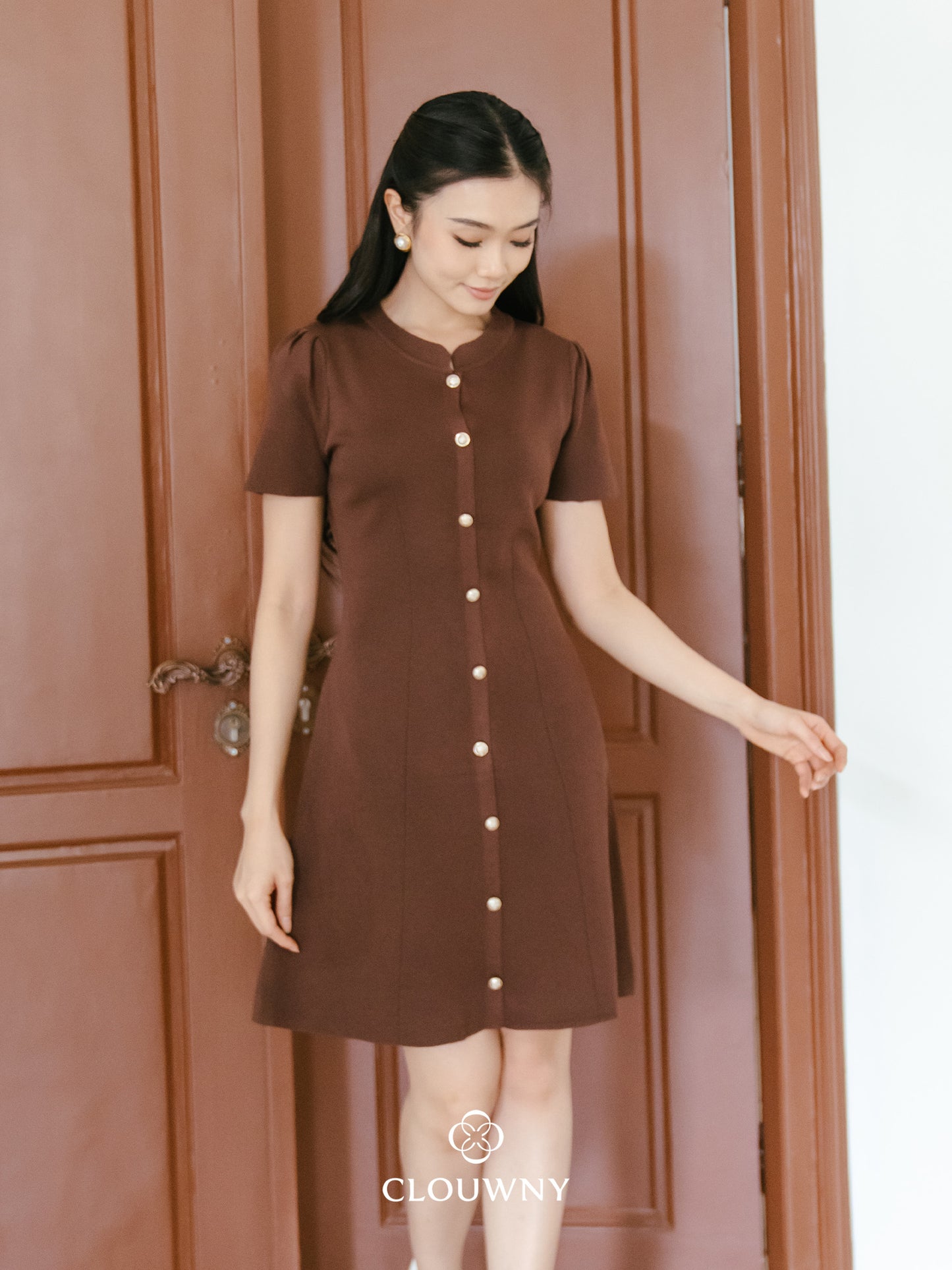 Lily Shanghai Dress - Coffee
