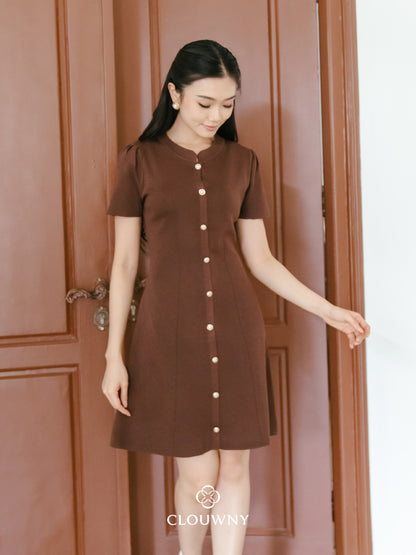 Lily Shanghai Dress - Coffee