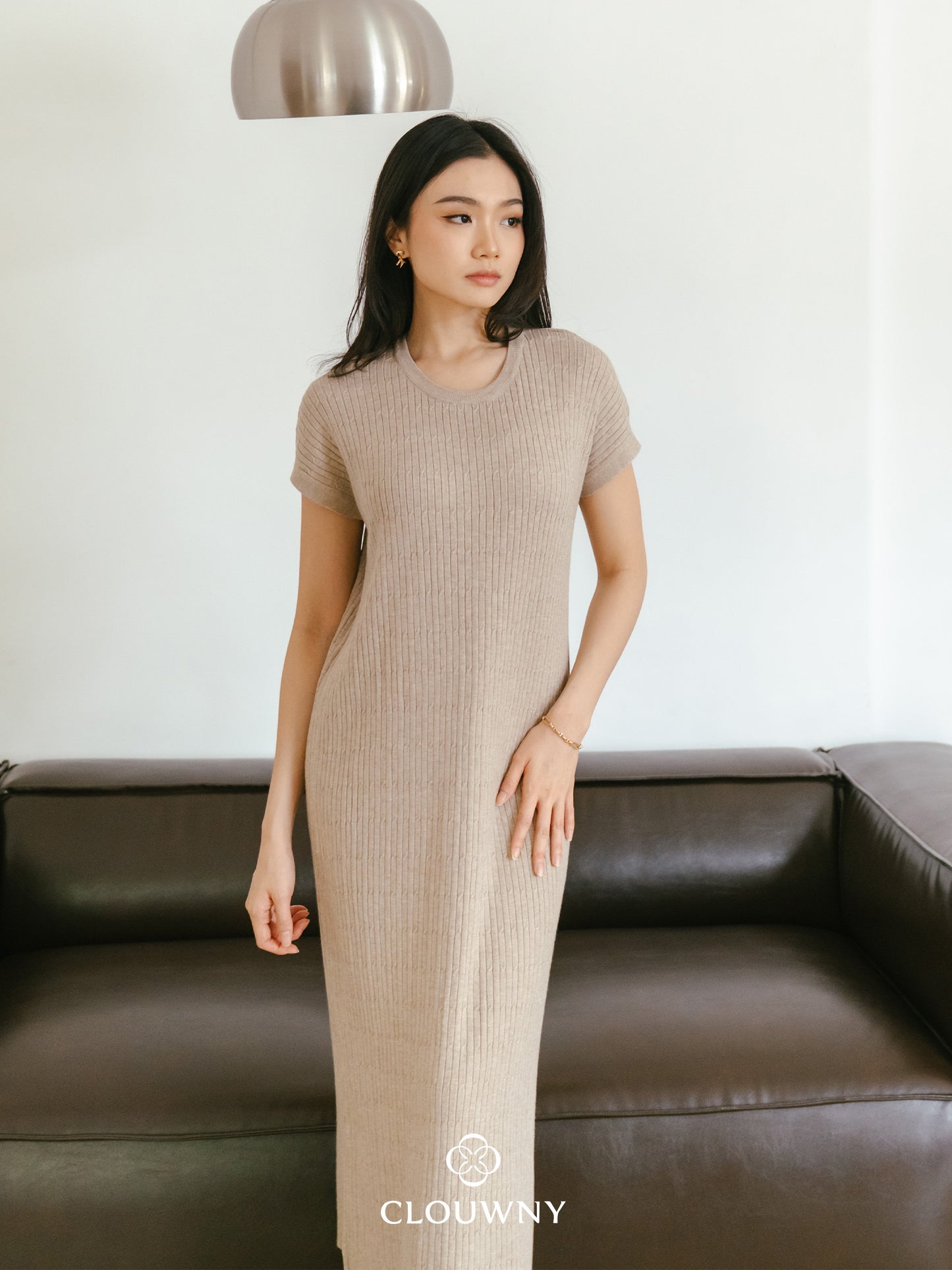 Dune Knit Dress - Khaki